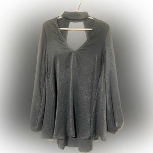 NWT Show Me Your MuMu Dark Grey Silver Shift Dress